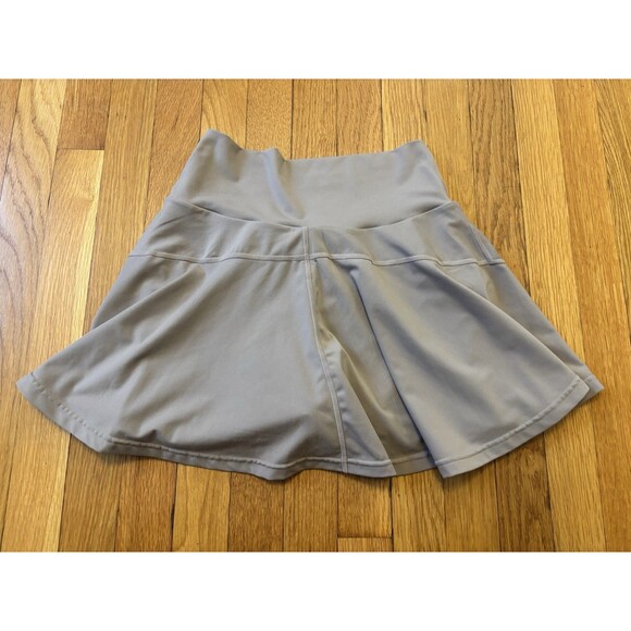 Popflex Crisscross Hourglass Twirl Skort Skirt Mini Rose Grey Size M Athletic - Picture 4 of 6